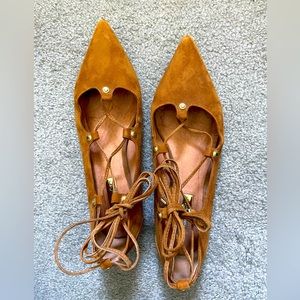 Halogen lace up flats / size 8M